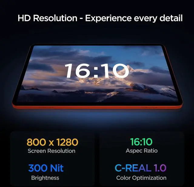 Alt view image 5 of 5 - Android Tablet with Protective Case, 10.1 inch Android 14 Tablet, Octa-core Processor, RAM 12GB, ROM 128GB (Up to 2 TB), 800 x 1280 Resolution, WiFi 6 & Bluetooth 5.4, Dual Cameras, Dual Speakers