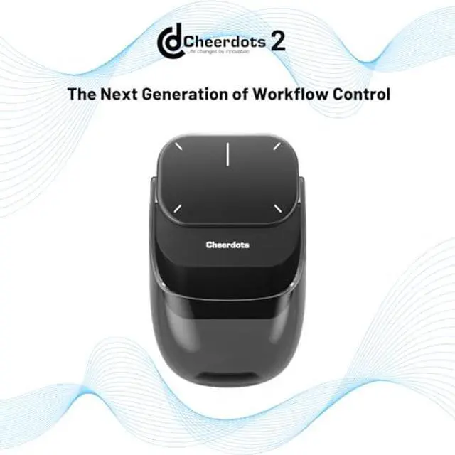 Alt view image 2 of 5 - Cheerdots2 Bluetooth Detachable Air Mouse Touchpad Mouse with Voice Recording, Presentation Clicker Wireless Presenter Presentation Remote with Laser Pointer for Mac, Windows (Basic, Black)