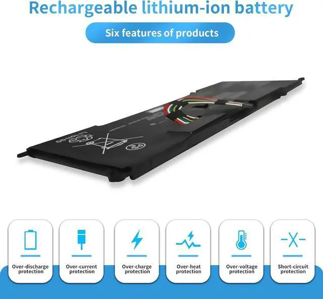 Alt view image 4 of 5 - VJ8BPS52 V-J8BPS52 Laptop Battery Replacement for Sony VAIO S11 S13 S14 SX12 SX14 VJPG11C11N VJS132C11W VJS132C11L VJS132C11N VJS132C11T VJS141C11L VJS112C VJS131C VJS141C VJS132C Series(7.6V 35Wh)