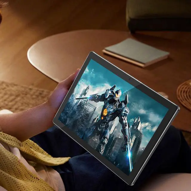 Alt view image 5 of 5 - Android 15 Tablet 10 inch, 2 in1 Tablets with Keyboard Case Mouse Stylus, 10GB RAM 64GB ROM 1TB Expand, Quad-Core Processor Tablet PC, 5G WiFi6, BT5.0, 6000mAh, 1280*800 IPS Screen, Widevine L1, Black