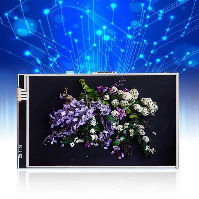 Alt view image 2 of 5 - 4 inch LCD Display, DC 5V IPS HD Display Screen HDMI Display 4-Inch Screen Resistive Touch for Raspberry Pi
