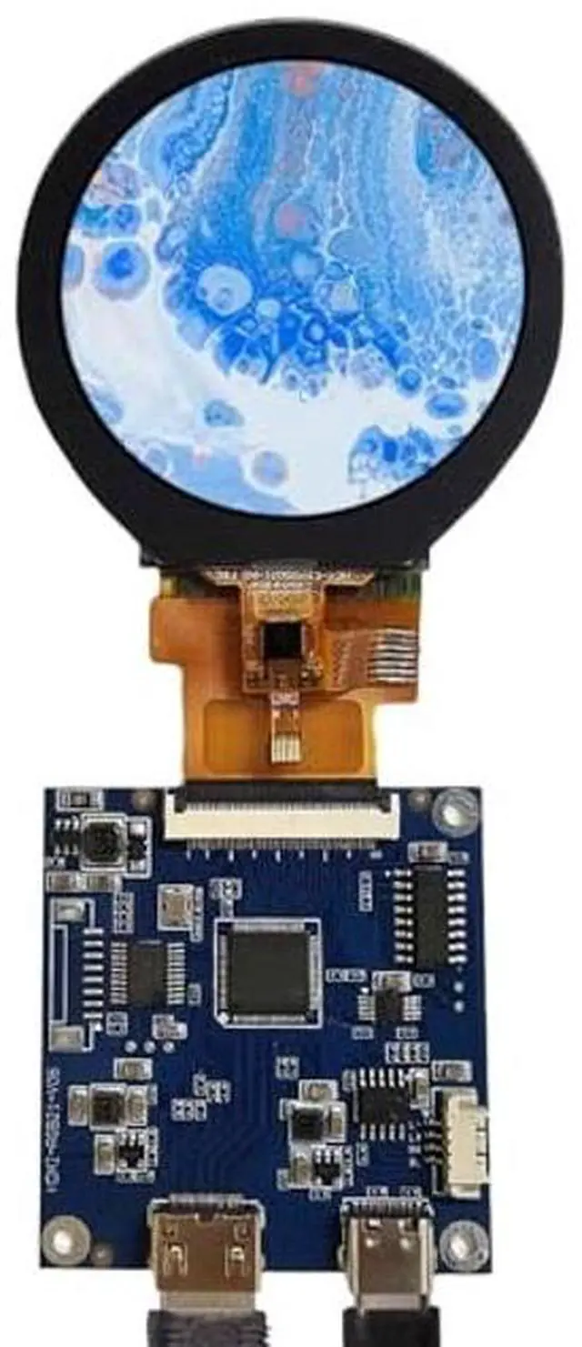 Alt view image 2 of 5 - FanyiTek 2.1 inch 480X480 IPS MIPI 300nit Circle LCD Touch Screen and 40 pins Controller Board