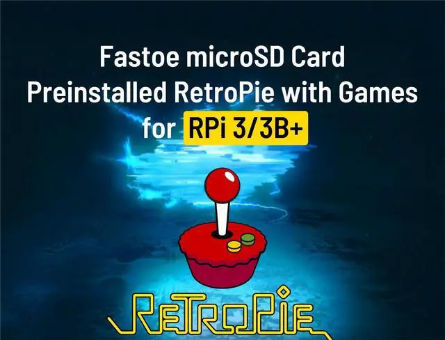 Main image of Fastoe 128GB Gaming microSD Card Preinstalled RetroPie with Games for Raspberry Pi 3/3B+