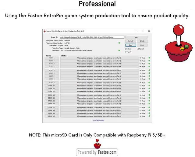 Alt view image 5 of 5 - Fastoe 128GB Gaming microSD Card Preinstalled RetroPie with Games for Raspberry Pi 3/3B+
