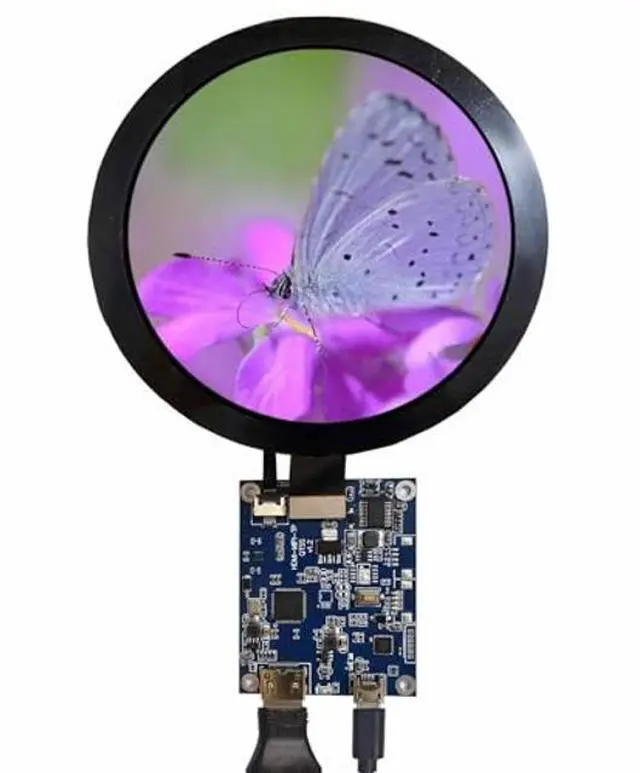 Alt view image 2 of 5 - FanyiTek 5 inch 1080x1080 350nit IPS MIPI Round LCD Touch Screen and 50 pins Controller Board
