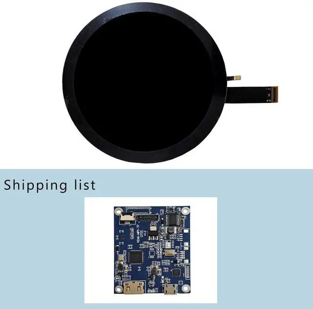 Alt view image 5 of 5 - FanyiTek 5 inch 1080x1080 350nit IPS MIPI Round LCD Touch Screen and 50 pins Controller Board