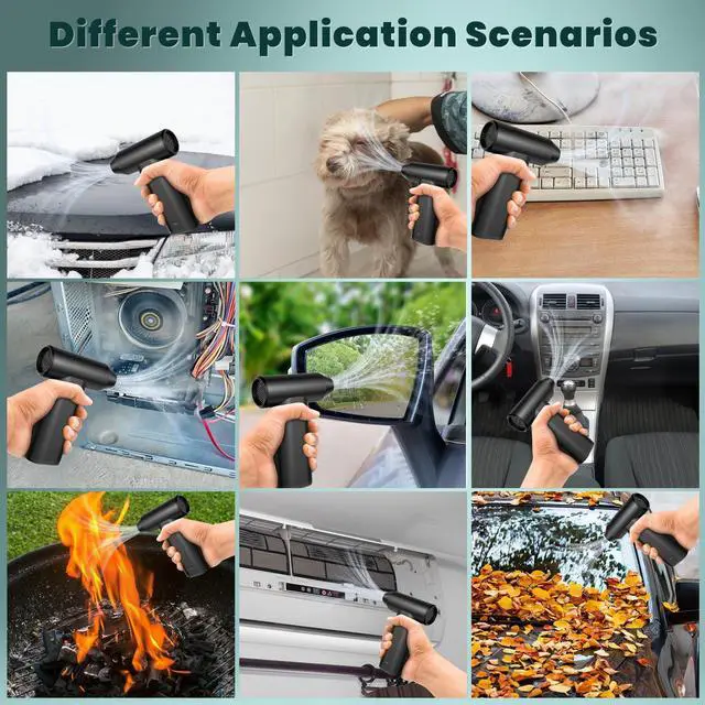 Alt view image 4 of 5 - Metal Electric Air Duster 150,000RPM Super Power Cordless Turbo Air Duster, Adjustable Rechargeable 3-Gear Brushless Motor Durable Mini Jet Dry Blower for Snow Keyboard Cleaner, Car Home, PC Cleaning