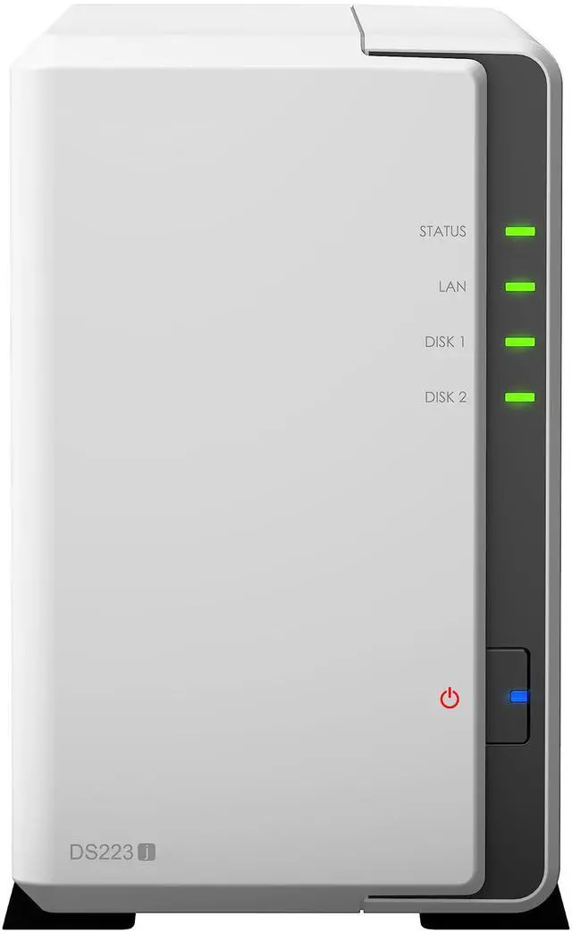 Alt view image 2 of 5 - Synology DS223j 2-Bay Diskstation NAS (Realtek RTD1619B 4-Core 1.7 GHz 1GB DDR4 Ram 1xRJ-45 1GbE LAN-Port) 16TB Bundle with 2X 8TB Seagate IronWolf