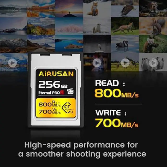 Alt view image 2 of 5 - 256GB CFexpress Type A Memory Card, Up to 800MB/s Read Speed & 700MB/s Write Speed, CFexpress Type A Card for RAW 4K/8K Video Recording Compatible with Sony Alpha Sony FX Cameras