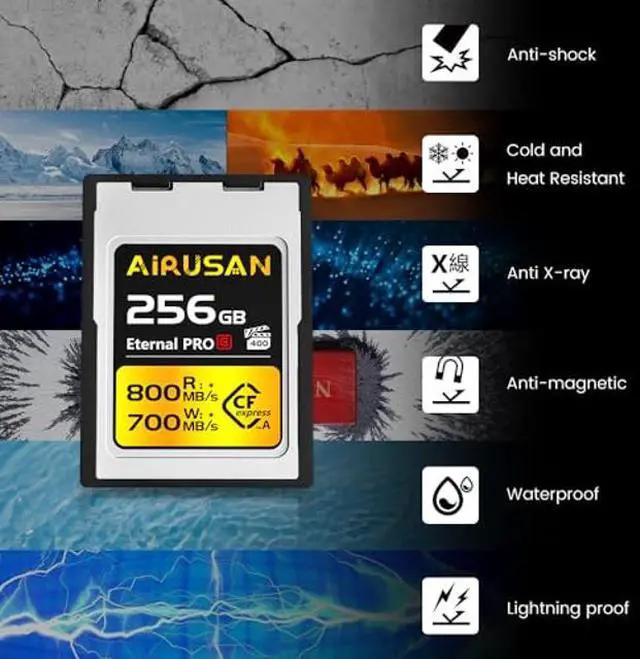 Alt view image 4 of 5 - 256GB CFexpress Type A Memory Card, Up to 800MB/s Read Speed & 700MB/s Write Speed, CFexpress Type A Card for RAW 4K/8K Video Recording Compatible with Sony Alpha Sony FX Cameras