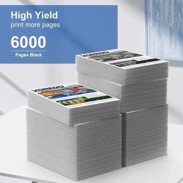 Alt view image 3 of 5 - 55A Toner Cartridge - Black High Yield Replacement for HP 55A 55X CE255A CE255X to Compatible with P3015 P3015dn P3015x Pro 500 MFP M521dn M521dw M525dn M525f M525c Printer Ink (Black, 2-Pack)