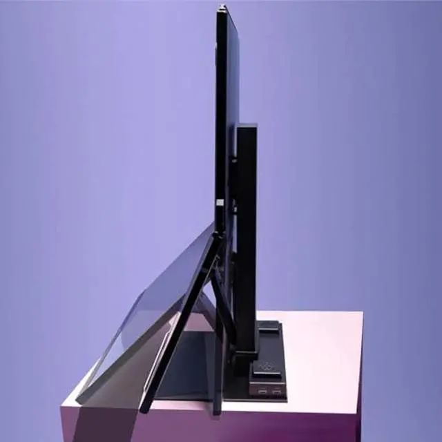 Alt view image 3 of 5 - Mobile Pixels 2025 Geminos-T Dual 24" Stacked Computer Monitors with 1080P Webcam and Speakers, Vertical Desktop Monitor, Plug and Play, HDMI/USB-A/USB-C (Touchscreen)