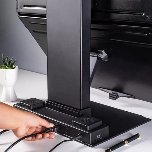 Alt view image 5 of 5 - Mobile Pixels 2025 Geminos-T Dual 24" Stacked Computer Monitors with 1080P Webcam and Speakers, Vertical Desktop Monitor, Plug and Play, HDMI/USB-A/USB-C (Touchscreen)