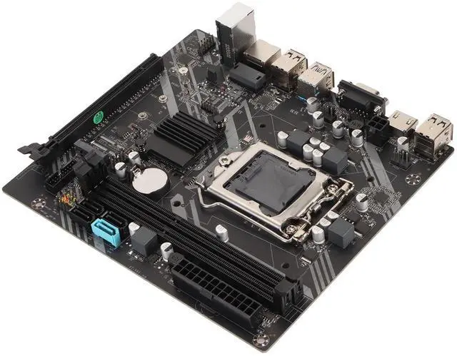 Alt view image 2 of 5 - JTLB DDR3 Motherboard Channel PCIe X16 SATA3.0 DDR3 4 USB2.0 2 USB3.0 3 Phase Power LGA 1151 Motherboard for Computer PC