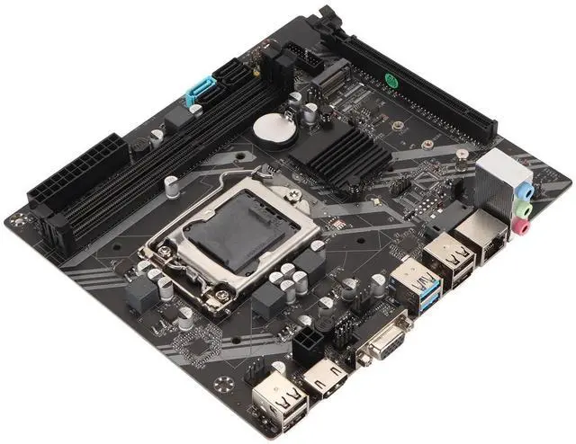 Alt view image 3 of 5 - JTLB DDR3 Motherboard Channel PCIe X16 SATA3.0 DDR3 4 USB2.0 2 USB3.0 3 Phase Power LGA 1151 Motherboard for Computer PC