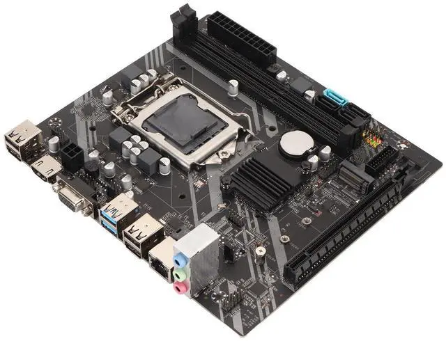 Alt view image 5 of 5 - JTLB DDR3 Motherboard Channel PCIe X16 SATA3.0 DDR3 4 USB2.0 2 USB3.0 3 Phase Power LGA 1151 Motherboard for Computer PC