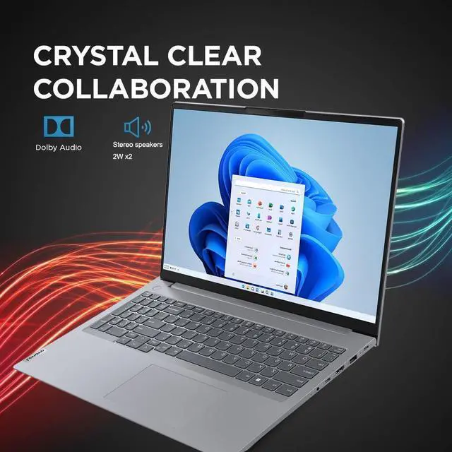 Alt view image 2 of 5 - Lenovo ThinkBook 16 Gen 6 Business Laptop (16" FHD+ Touchscreen, Intel 8-Core i5-13420H, 16GB DDR5 RAM, 512GB SSD) 10-Hour Long Battery Life, Thunderbolt 4, Ethernet, Wi-Fi 6, Webcam, Win 11 Pro, Grey