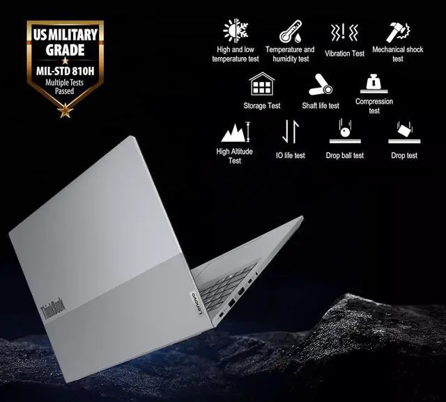 Alt view image 3 of 5 - Lenovo ThinkBook 16 Gen 6 Business Laptop (16" FHD+ Touchscreen, Intel 8-Core i5-13420H, 16GB DDR5 RAM, 512GB SSD) 10-Hour Long Battery Life, Thunderbolt 4, Ethernet, Wi-Fi 6, Webcam, Win 11 Pro, Grey