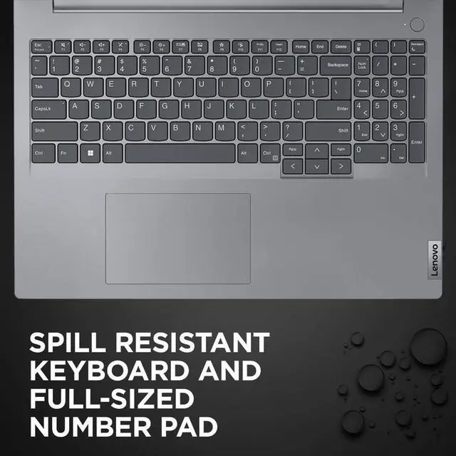 Alt view image 5 of 5 - Lenovo ThinkBook 16 Gen 6 Business Laptop (16" FHD+ Touchscreen, Intel 8-Core i5-13420H, 16GB DDR5 RAM, 512GB SSD) 10-Hour Long Battery Life, Thunderbolt 4, Ethernet, Wi-Fi 6, Webcam, Win 11 Pro, Grey