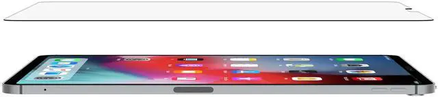 Alt view image 2 of 5 - Belkin F8W934zz ScreenForce Tempered Glass Screen Protector for iPad Pro 11" and iPad Air 4 10.9"