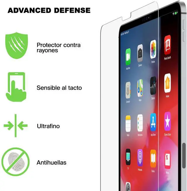 Alt view image 5 of 5 - Belkin F8W934zz ScreenForce Tempered Glass Screen Protector for iPad Pro 11" and iPad Air 4 10.9"