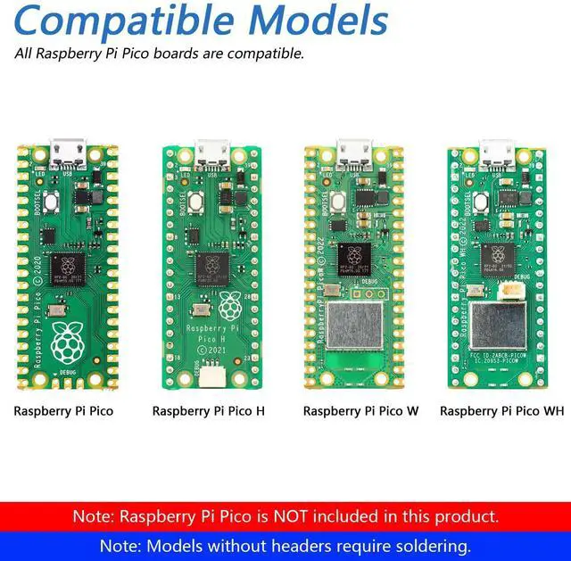 Alt view image 5 of 5 - Freenove Bipedal Robot Kit for Raspberry Pi Pico (Not Included) (Compatible with Arduino IDE), LED Matrix Expressions, Obstacle Avoidance, Colorful Lights, Buzzer, Speaker, App