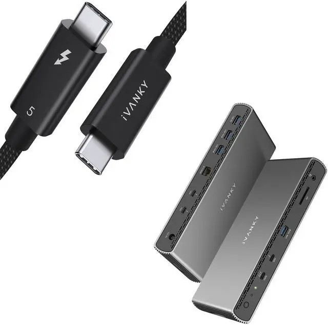 Main image of iVANKY Intel Certified Thunderbolt 5 Dock and Thunderbolt 5 Cable Bundle
