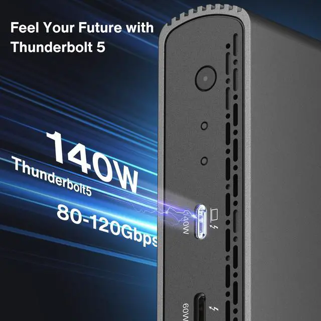 Alt view image 3 of 5 - iVANKY Intel Certified Thunderbolt 5 Dock and Thunderbolt 5 Cable Bundle