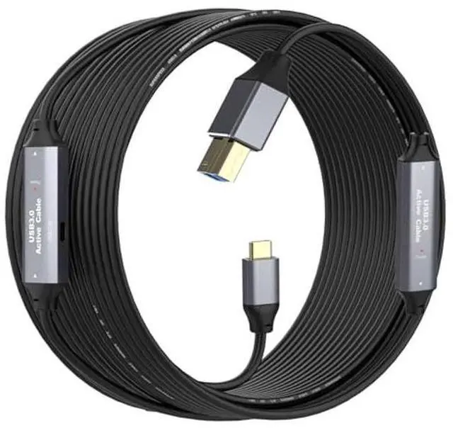 Main image of GOSYSONG Active USB C to USB B 3.0 Cable 50ft, Super Speed 5Gbps USB 3.0 B to C Cable Compatible with Conference Camera,Docking Station,Hard Driver,Scanner, Printer,Vidicon and More