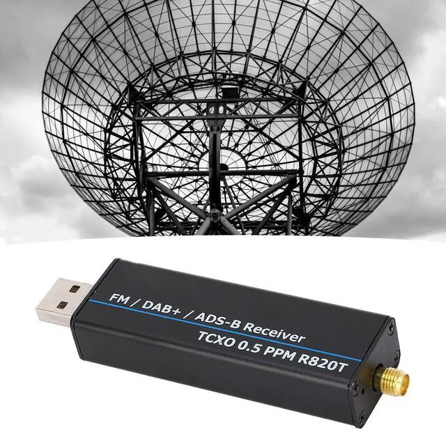Alt view image 3 of 5 - RTL SDR Receiver Full Band Aluminum Enclosure and 2 Antennas Receiver Radio Receiver Software Defined Radio (100kHz-1.7GHz)