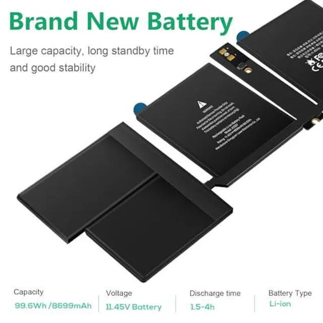 Alt view image 3 of 5 - ASUNCELL A2485 Battery Replacement A2527 Battery for MacBook Pro 16 inch A2485 (Late 2021) EMC 3651,A2527 <99.6Wh 8700mAh 11.45V>