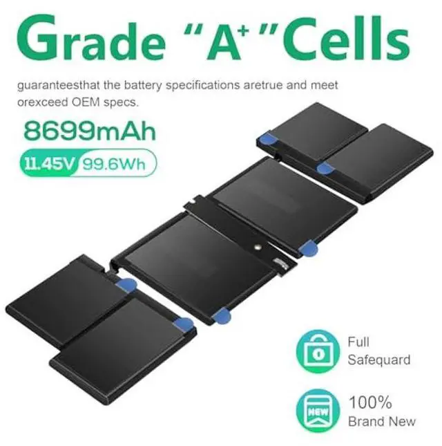 Alt view image 4 of 5 - ASUNCELL A2485 Battery Replacement A2527 Battery for MacBook Pro 16 inch A2485 (Late 2021) EMC 3651,A2527 <99.6Wh 8700mAh 11.45V>