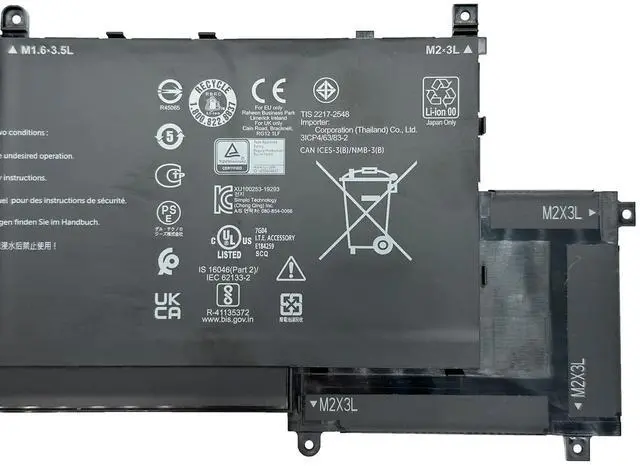 Alt view image 4 of 5 - EPYOBW TVKGH Laptop Battery 88Wh 7334mAh 6-Cell 11.4V Compatible with Dell Latitude 9510 9520 / Latitude 9520 2-in-1 Series N7HT0 V5K68 N2NLL HYMNG 08NFC7 N7HTO 0PKW00 089GNG 0HYMNG