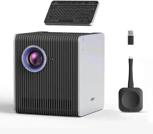 Main image of StarryHub Video Conferencing System 2024 Edition, 2200 ANSI Lumens Conference Room Projector + HD 1080P Conference Room Camera with Auto Framing + 6 AI-Driven Microphones + Conference Speakers