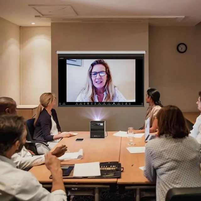 Alt view image 5 of 5 - StarryHub Video Conferencing System 2024 Edition, 2200 ANSI Lumens Conference Room Projector + HD 1080P Conference Room Camera with Auto Framing + 6 AI-Driven Microphones + Conference Speakers