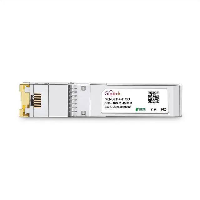Alt view image 2 of 5 - SFP+ to RJ45 10GBase-T Module, 10Gbe Copper SFP to Ethernet Networking Transceiver for Cisco SFP-10G-T-S, Ubiquiti UniFi UF-RJ45-10G, Meraki, Supermicro and More, up to 30m,2pcs