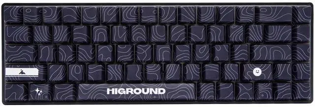 Main image of Higround Basecamp 65HE BLACKICE Keyboard, 65% Mechanical USB Wired PC Gaming Keyboard with Gateron KS-37 Magnetic Switches, Programable RGB, Hot-Swappable, Deep Thock Creamy Sounding, Pre-lubed