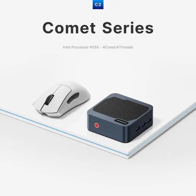 Alt view image 2 of 5 - origimagic C2 Mini PC with Twin Lake-N150 (Up to 3.6GHz) /12GB DDR5 512GB M.2 NVMe SSD, Mini Computerss Support USB 3.2/WiFi 5/BT-5.0/Triple Display/Mini Desktop for Home, Business, Education