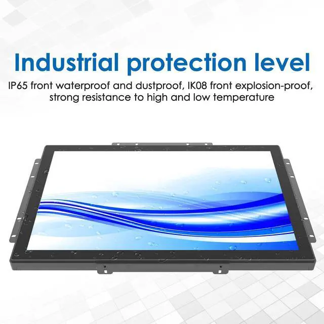 Alt view image 3 of 5 - 23.8 Inch 10 Points PCAP Open Frame Touch Screen LCD Display Monitors 1920x1080 Black with 1000 Nits Brightness