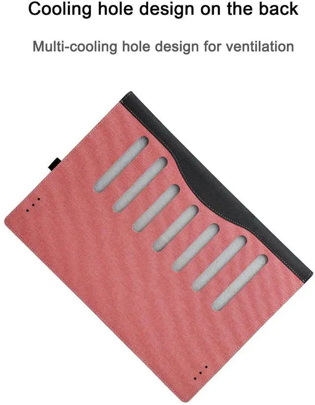 Alt view image 3 of 5 - Laptop Case Cover for New Samsung Galaxy Book4 Edge 14'' & 14 inch Book 4 Pro & for Book3 Pro,PU Leather Notebook PC Bag Sleeve (Pink, 14 inch)