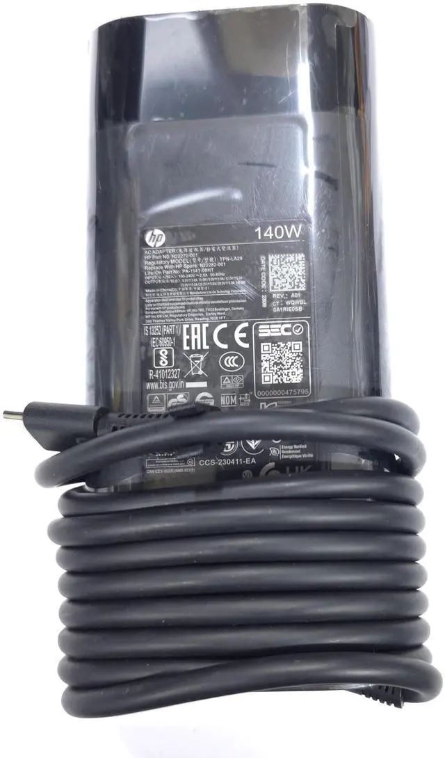 Main image of Original Replacement for HP140W USB C Charger for hp omen Transcend 14 14-fb0013dx 14-fb0097nr hp Spectre x360 2-in-1 16 16-aa0047nr tpn-la29 n22270-001 n22282-001 tpn-da29 n22270-003