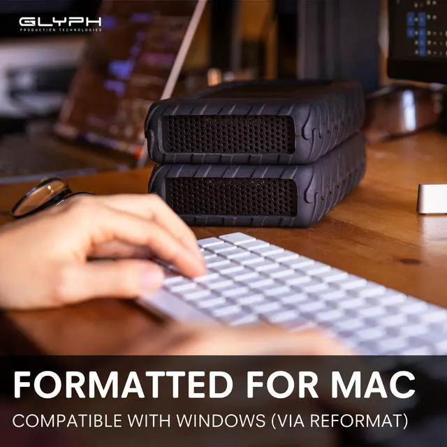 Alt view image 5 of 5 - Glyph BlackBox Pro External Hard Drive 7200 RPM, USB-C (3.1,Gen2) (8TB)