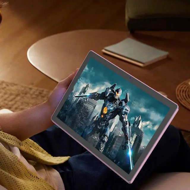 Alt view image 5 of 5 - Android 15 Tablet 10 inch, 2 in1 Tablets with Keyboard Case Mouse Stylus, 10GB RAM 64GB ROM 1TB Expand, Quad-Core Processor Tablet PC, 5G WiFi6, BT5.0, 6000mAh, 1280*800 IPS Screen, Widevine L1, Pink