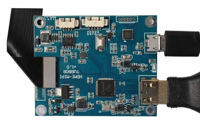 Alt view image 5 of 5 - FanyiTek 5 inch 1080x1080 350nit IPS MIPI Round LCD Screen and 50 pins Controller Board,Micro USB Power Port