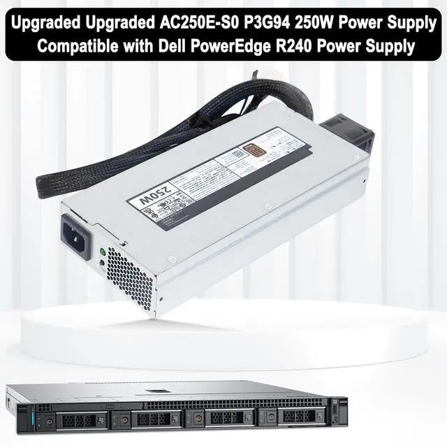 Alt view image 2 of 5 - LXun Upgraded AC250E-S0 P3G94 250W Power Supply FSE024-241G Compatible with Dell PowerEdge R240 Power Supply Connector:8pin X2 + 4 pin + 2 pin