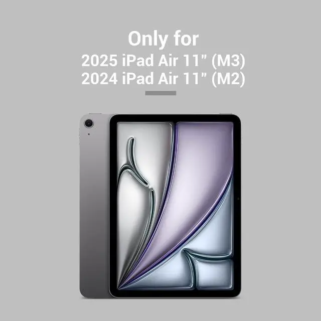 Alt view image 2 of 5 - MAGEASY CoverBuddy Lite for M3/M2 iPad Air 11" (2024-2025) - iPad Air Case Compatible with Magic Keyboard - Black (1.2)
