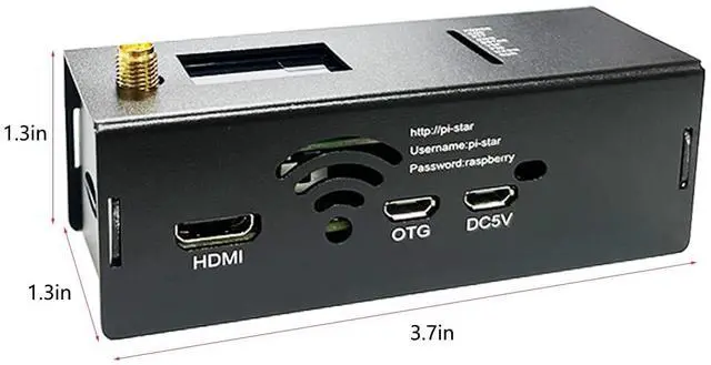 Alt view image 3 of 5 - Dikkod MM100 Dmr Hotspot with WLAN Ethernet Port WiFi Voice Modem Raspbery pi zerow Dstar Ysf C4fm Two Colors OLED Screen