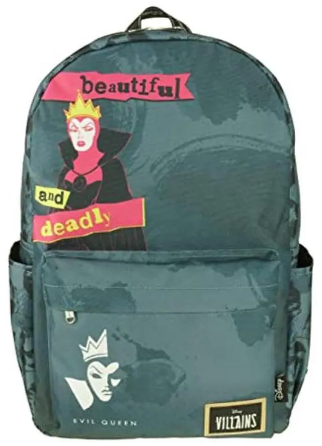 Main image of KBNL Classic Disney Villains - Evil Queen Backpack with Laptop Compartment for School, Travel, and Work, Multicolor