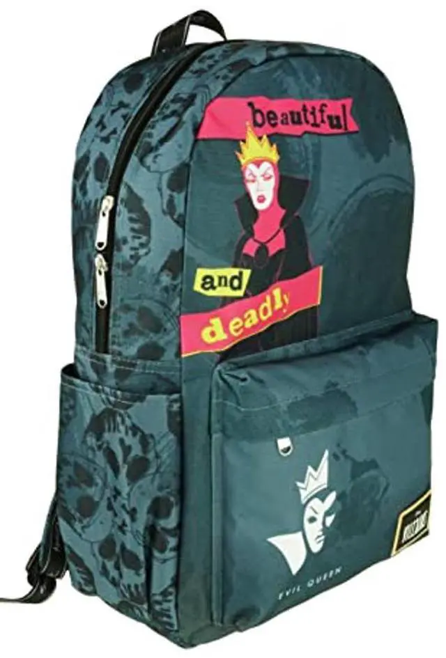 Alt view image 2 of 5 - KBNL Classic Disney Villains - Evil Queen Backpack with Laptop Compartment for School, Travel, and Work, Multicolor