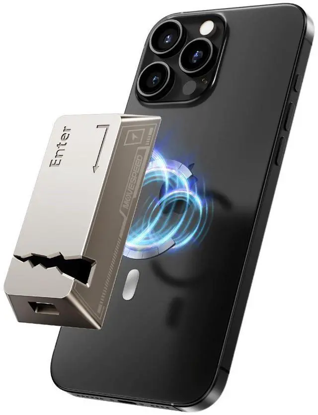 Main image of MOVE SPEED 512GB Portable SSD with Apple Find My Tracking & Magnetic Suction -- 2060MB/s Read, iPhone 15/16/PC Compatible, Zinc Alloy Ultra-Light Design
